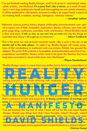 Reality Hunger: A Manifesto (2010) by David Shields